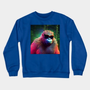 Dope Sasquatch in Nature Crewneck Sweatshirt